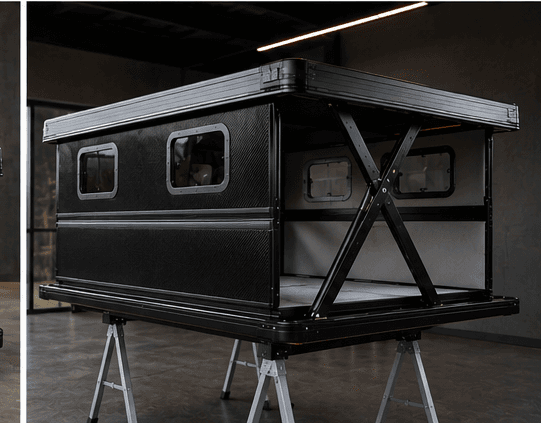Adventure Nest sleeping area and panoramic windows